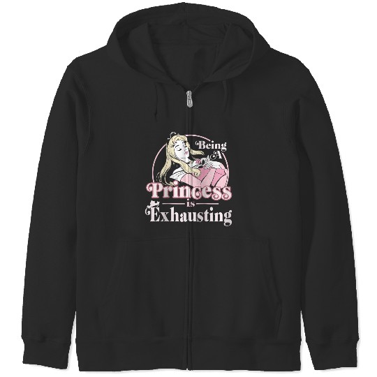 Disneyss Sleeping Beauty Being A Princess Is Exhausting Zip Hoodies