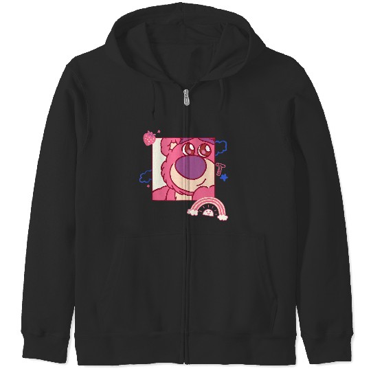 Disneyss And Pixarss Toy Story Lotso Bear Fluffy Rainbows Cute Zip Hoodies