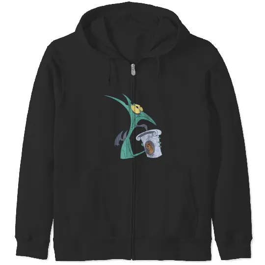 Disneyss Hercules I Am Panic Distressed Big Chest Portrait Zip Hoodies