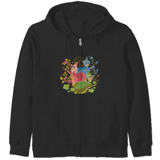 Disney Princess - Sleeping Beauty Flora Fauna Merryweather Zip Hoodies