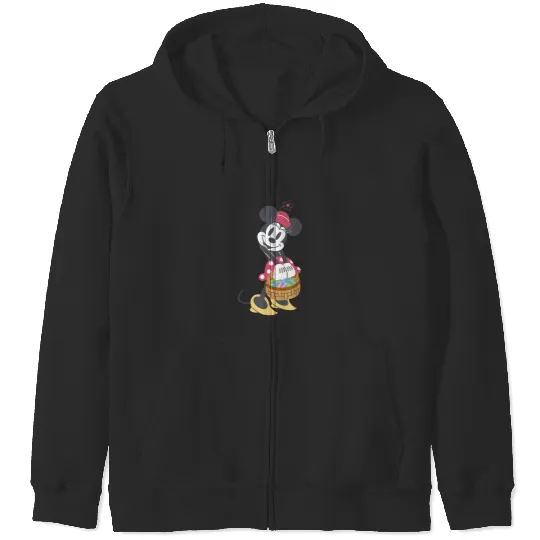 Disney Minnie Mouse Pastel Spring Retro with Eas Zip Hoodies