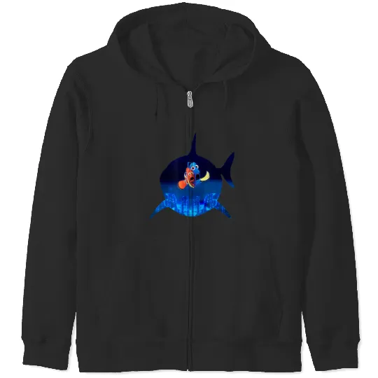 Disneyss Pixars Finding Nemo Marlin Dory Bruce Silhouette Zip Hoodies