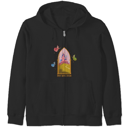 Disneyss Princess Sleeping Beauty Castle Once Upon A Dream Zip Hoodies