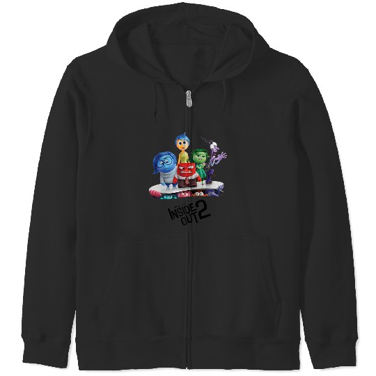Disneyss And Pixarss Inside Out 2 New Emotions  Poster Zip Hoodies