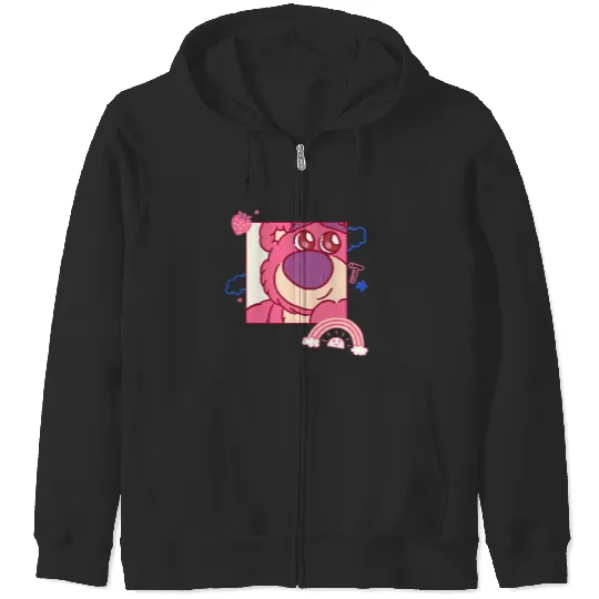 Disneyss And Pixarss Toy Story Lotso Bear Fluffy Rainbows Cute Zip Hoodies