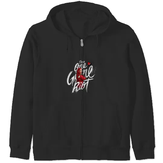 Disney Descendants The Rise Of Red I'm A One Girl Riot Red Zip Hoodies