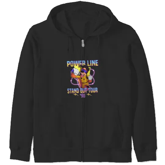 Powerline Stand Out World Tour 95 Zip Hoodies, Disney Powerline Goofy Movie Zip Hoodies