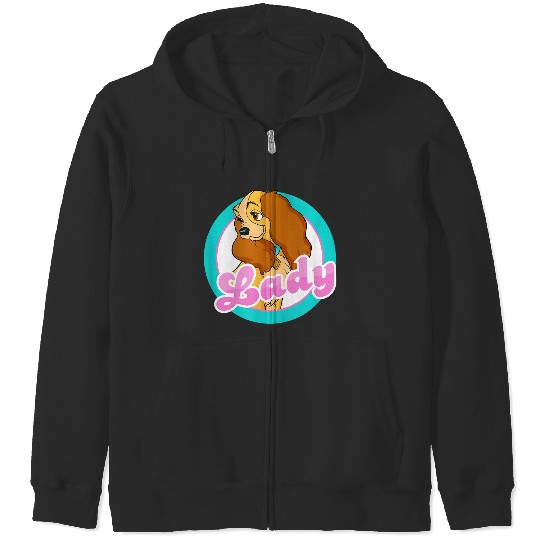 Disneyss Lady Faces Lady And The Tramp Zip Hoodies