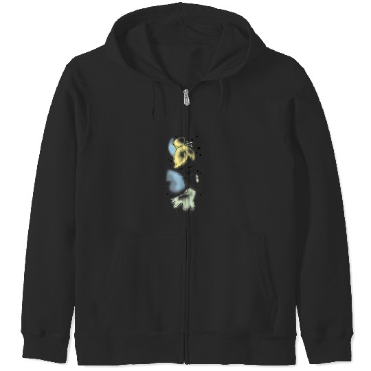 Disney Peter Pan Tinkerbell Airbrush Style Sketch T-Shirt T-Shirt Zip Hoodies