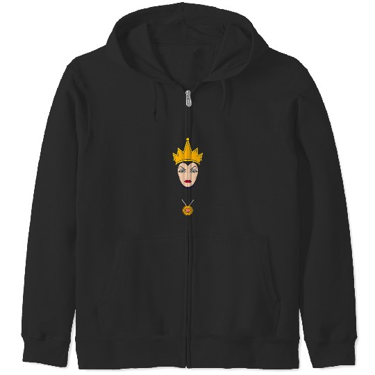 Disney Villains Evil Queen Big Face T-Shirt Zip Hoodies