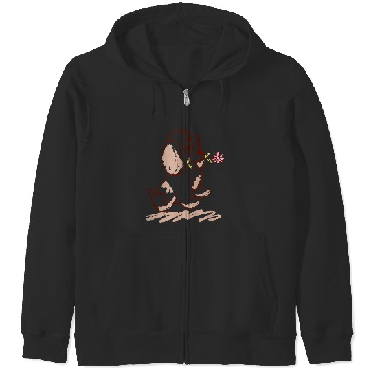 Disneyss Lady And The Tramp Lady Puppy Sketch Zip Hoodies