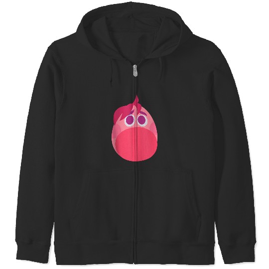 Disneyss Pixars Inside Out 2 Embarrassment Big Head Logo Zip Hoodies