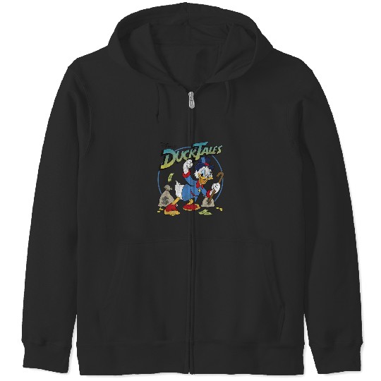 Disney DuckTales Scrooge McDuck With Money Bags Zip Hoodies