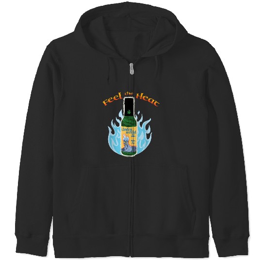 Disney Villains Hades Feel The Heat Under World Chest Logo Zip Hoodies