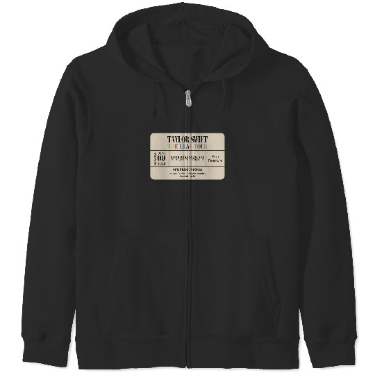 Discover edinburgh n3 eras tour commemorative ticket Zip Hoodies