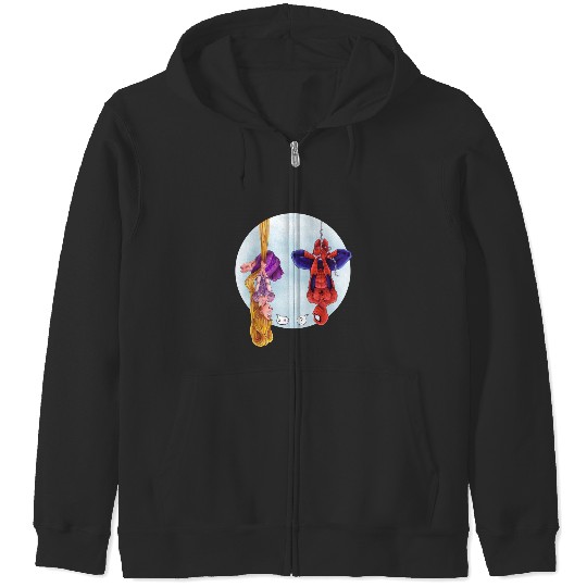 Disney Rapunzel And Marvel Spider-Man Zip Hoodies, Disney Marvel Avengers Spiderman Zip Hoodies