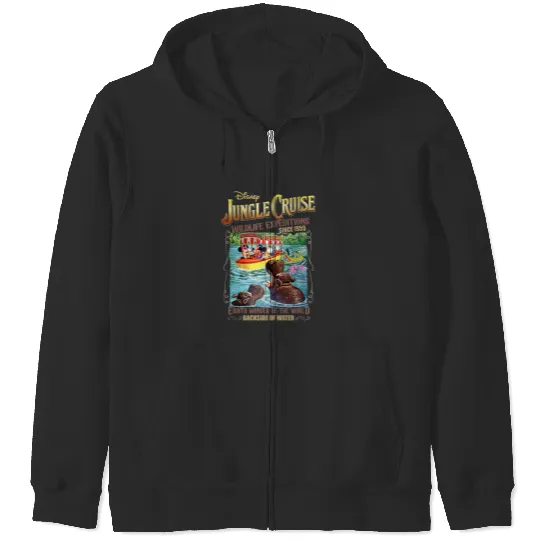 Vintage Disney Jungle Cruise Ride Zip Hoodies, Disney Cruise Zip Hoodies, Jungle Cruise Zip Hoodies, Mickey and Friends