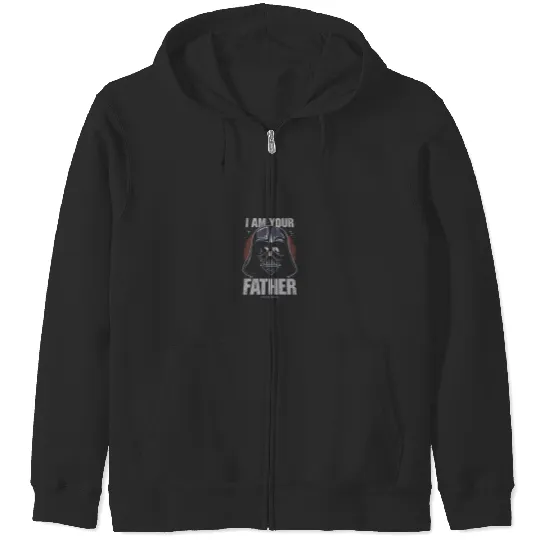 Star Warss Darth Vader I Am Your Father Dark Portrait Disneyss+ Zip Hoodies
