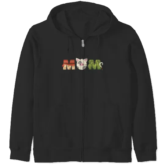 Disney Moana Letters Pua Maui Mothers Day Birthday Best Mom Zip Hoodies