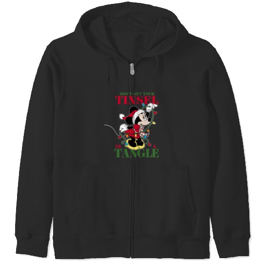 Disney Holiday Minnie Tangled Tinsel Zip Hoodies