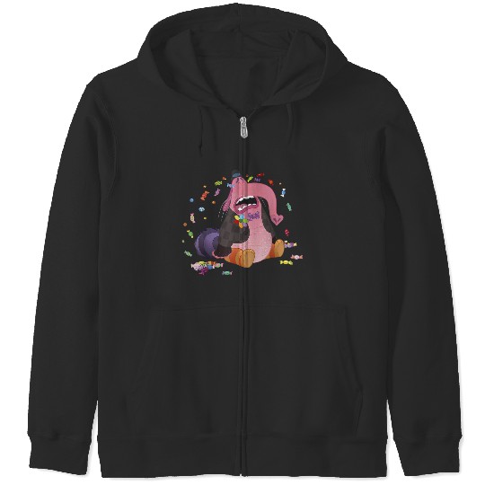 Disneyss Pixars Inside Out Bing Bong Crying Candy Portrait Zip Hoodies