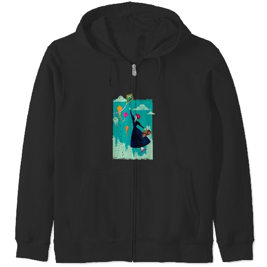 Disneyss Mary Poppins Returns Kites In The Sky Zip Hoodies