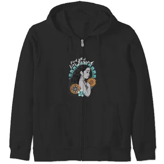 Disney Moana What Lies Beyond Graphic Zip Hoodies