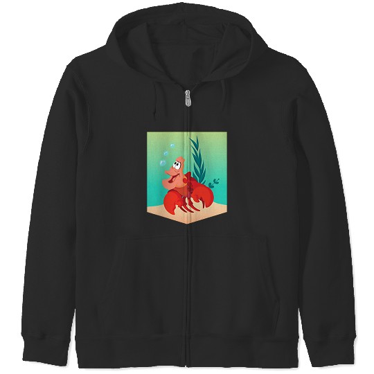 Disneyss The Little Mermaid Sebastian Under The Sea Zip Hoodies