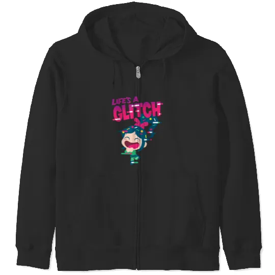 Disneyss Ralph Breaks The Internet Vanellope Glitch Zip Hoodies