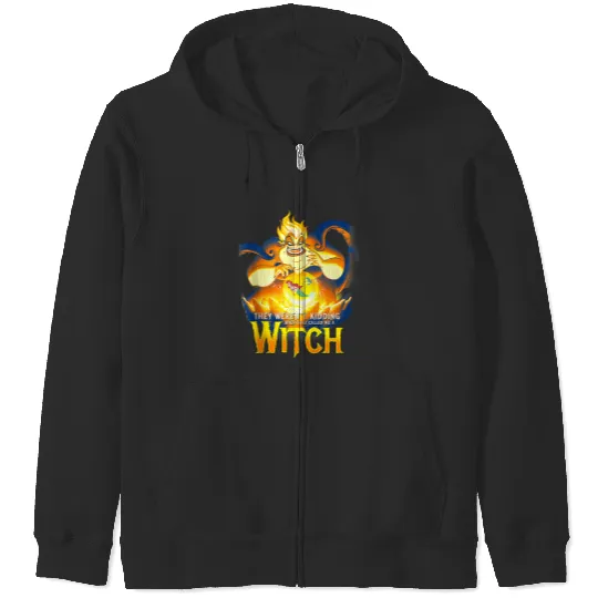 Disneyss The Little Mermaid Ursula Called Me A Witch Portrait Zip Hoodies