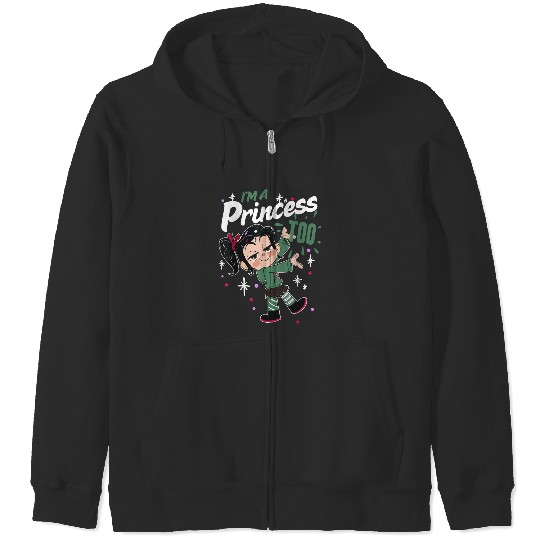 Disneyss Wreck It Ralph 2 Princess Logo Graphic Zip Hoodies