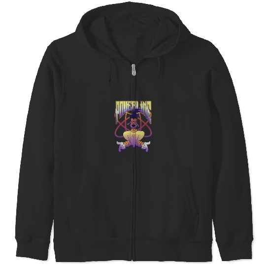 Disney A Goofy Movie Powerline Logo Portrait Sho Zip Hoodies