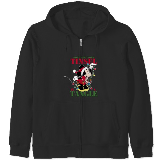 Disney Holiday Minnie Tangled Tinsel Zip Hoodies