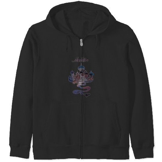Disney Aladdin Genie Lamp Agrabah Fill Poster Zip Hoodies