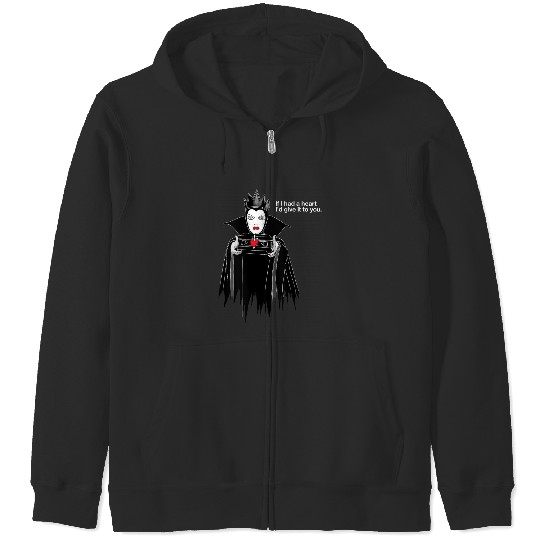 Disneyss Villains Evil Queen If I Had A Heart Zip Hoodies