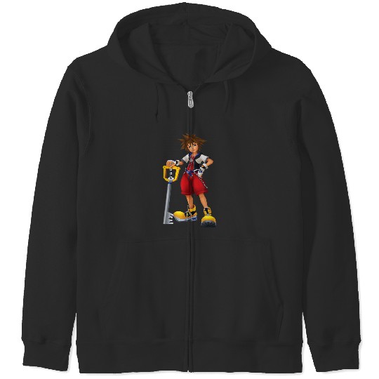 Disneyss Kingdom Hearts Sora Key Blade Zip Hoodies