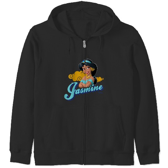 Disneyss Princess Jasmine Aladdin Character Zip Hoodies