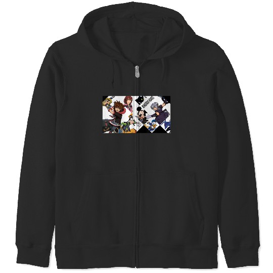 Disneyss Kingdom Hearts Iii Mickey Donald Sora Riku Zip Hoodies