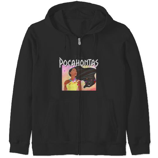 Disneyss Princess Pocahontas Colors Of The Wind Panel Zip Hoodies
