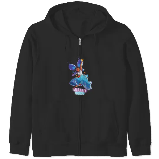 Disney Encanto Mirabel Colorful Vibes Butterfly Dance Zip Hoodies