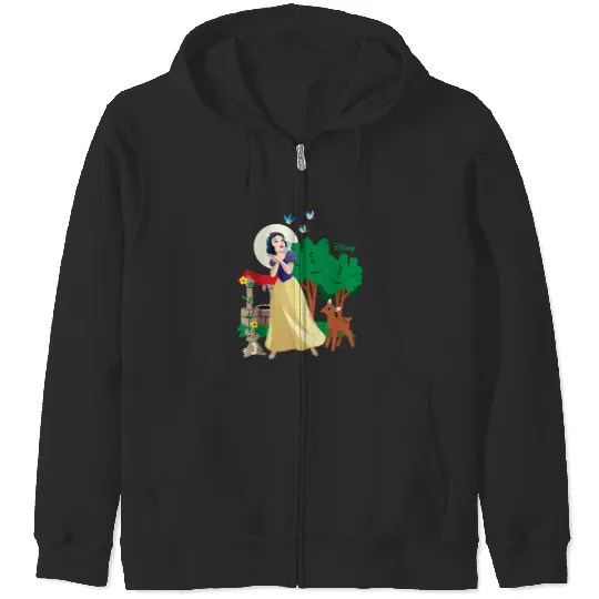 Disneyss Princess Snow White Nature Scene Zip Hoodies