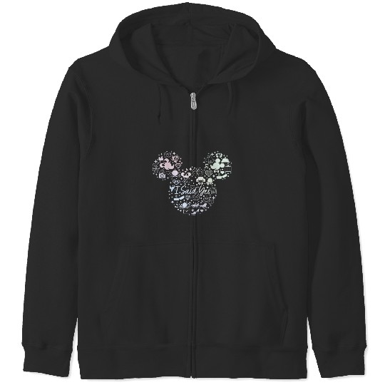 Disney I Said Yes Engagement Proposal Mickey Head Icon Zip Hoodies