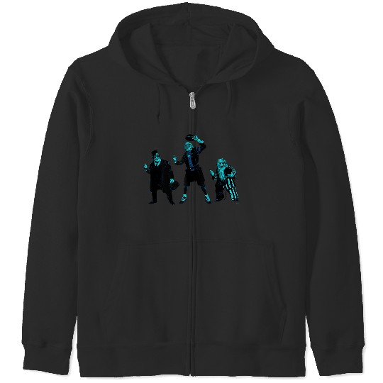 Disneyss Haunted Mansion Movie Hitchhiking Ghostss Trio Zip Hoodies