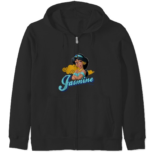Disneyss Princess Jasmine Aladdin Character Zip Hoodies