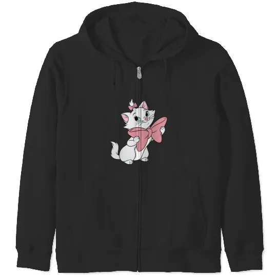 Disney The Aristocats Cute Smiling Marie Big Chest Portrait Zip Hoodies