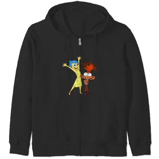 Disneyss And Pixarss Inside Out 2 Toony Colors Joy Anxietys Zip Hoodies