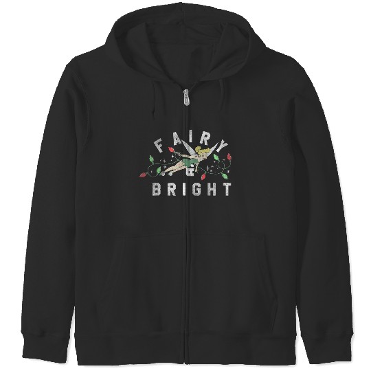 Disneyss Peter Pan Tinker Bell Christmas Lights Fairy Bright Zip Hoodies