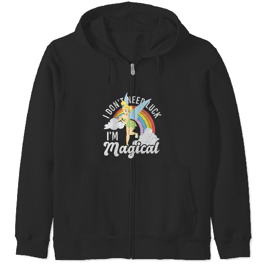 Disneyss Peter Pan Tinker Bell St Patrick's Day I'm Magical Zip Hoodies