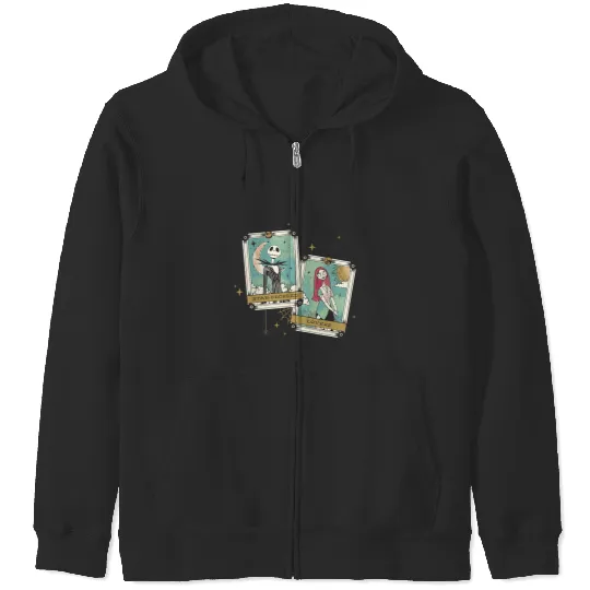 Disney The Nightmare Before Christmas Jack And Sally Tarot Zip Hoodies