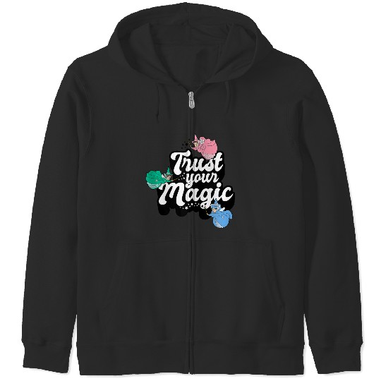 Disneyss Sleeping Beauty Vintages Trust Your Magic Fairies Zip Hoodies